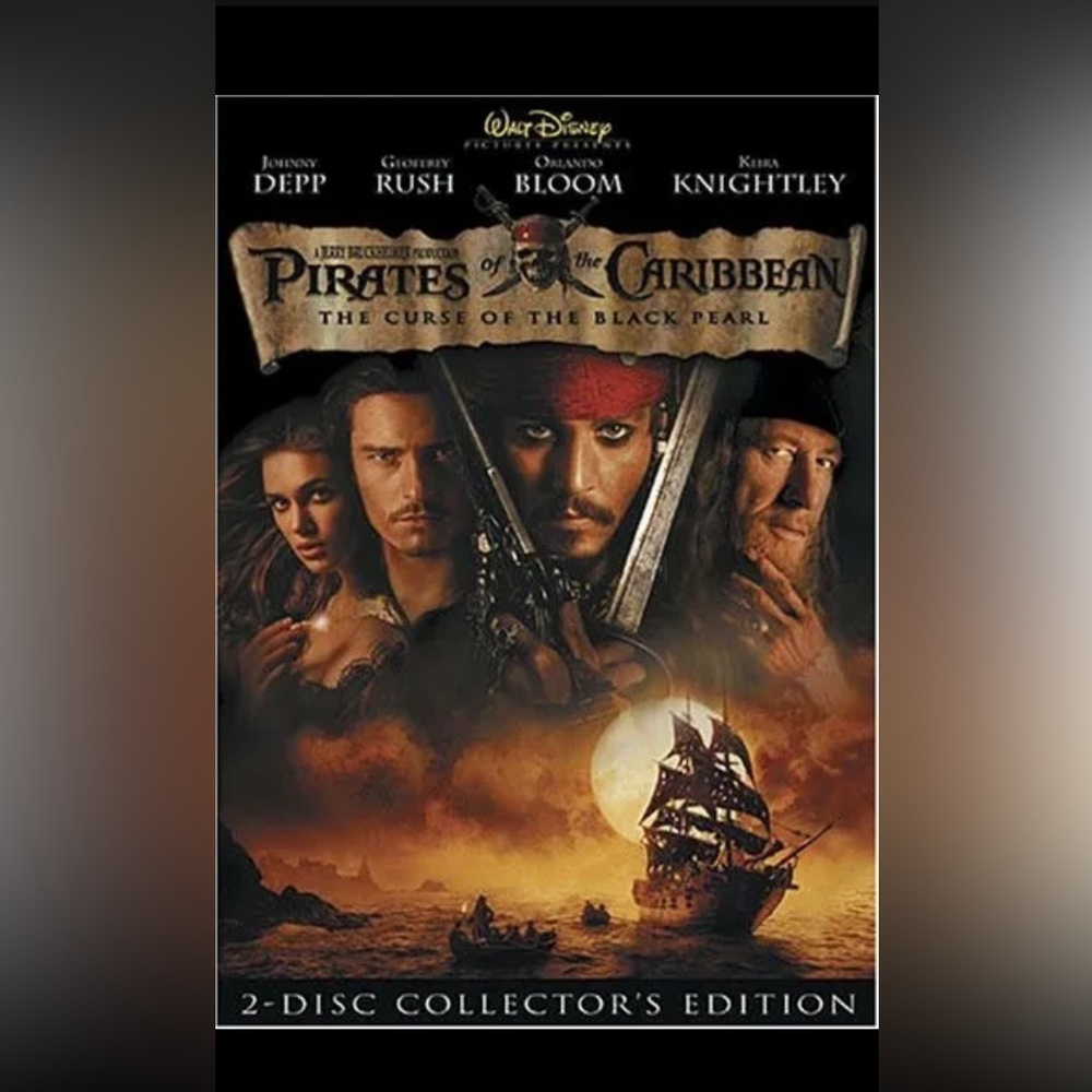 Pirates of the Caribbean: The Curse of the Black Pearl (DVD, 2003)